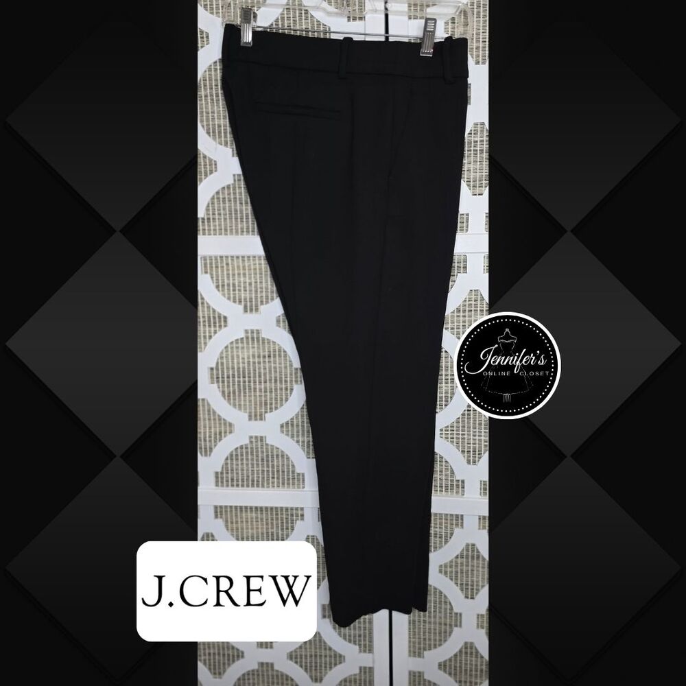 J. Crew Women's Black Cameron Style G9061 Cropped Dress Pants Size 10P
